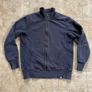American Giant Moto dark gray/charcoal full zip sweatshirt